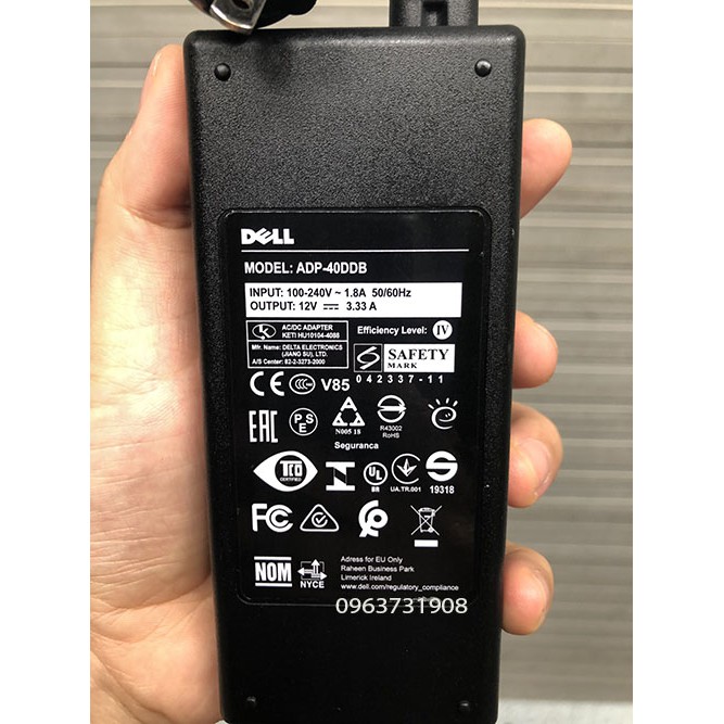 Adapter nguồn màn hình Dell 12V 3.33A | WebRaoVat - webraovat.net.vn