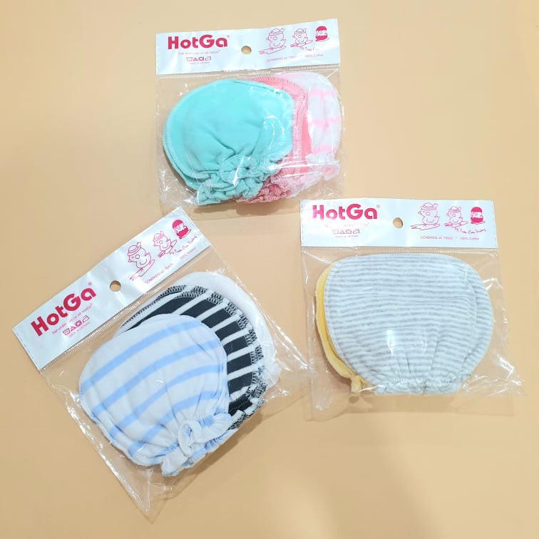 Chọn mẫu SET 3 ĐÔI BAO TAY THUN SƠ SINH HOTGA