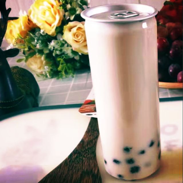 Lon pet đóng lon trà sữa, trà trái cây, cà phê....