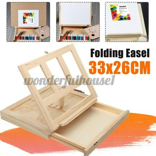 Giá vẽ để bàn bằng gỗ thiết kế gấp gọn tiện dụng