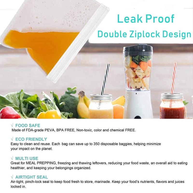 Túi silicon đựng bảo quản thực phẩm giữ tươi để tủ lạnh có thể tái sử dụng