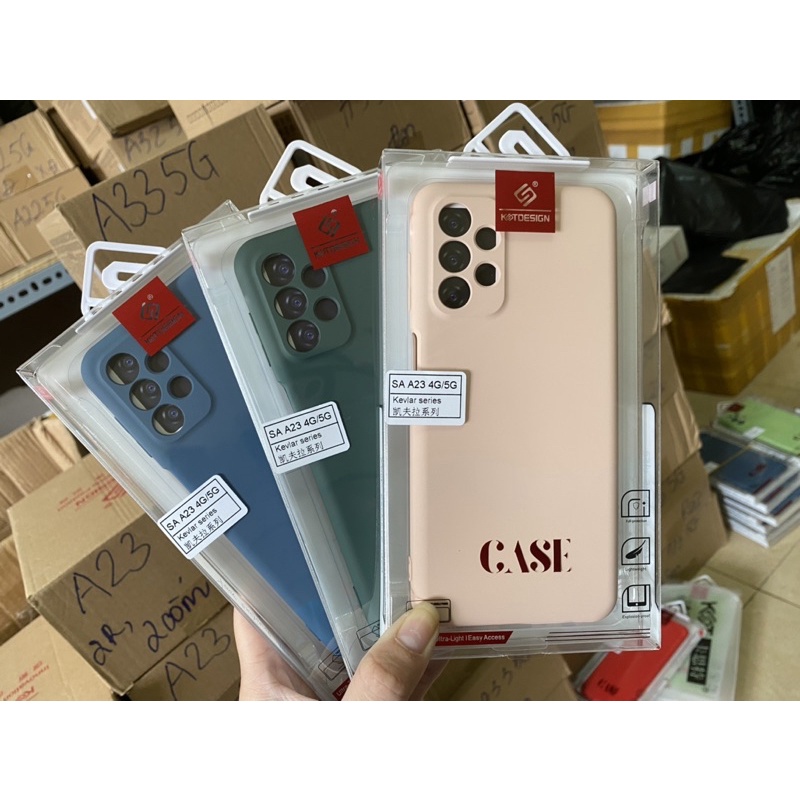 Ốp lưng dẻo màu cho Samsung A13, A23, A33, A53, A73 hiệu KT Desing chống bám bẩn tốt