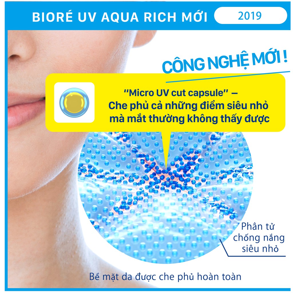  Essence Chống Nắng Màng Nước Dưỡng Ẩm Bioré UV Aqua Rich Watery Essence SPF50+/PA++++ 50G | BigBuy360 - bigbuy360.vn