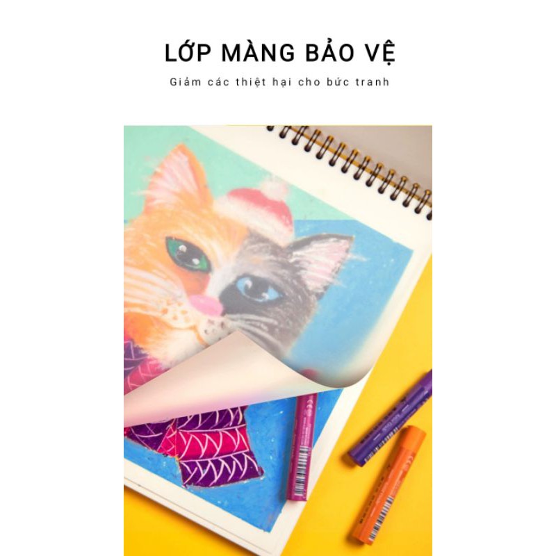 |ORDER| GIẤY VẼ CHUYÊN DỤNG CHO MÀU SÁP DẦU - KUELOX