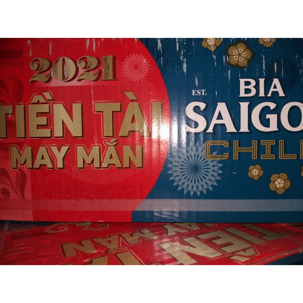 Bia Sài Gòn Chill 330ml Thùng 24 lon