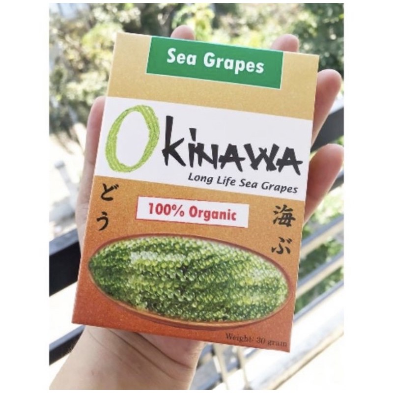 Rong Nho Okinawa hộp 30g - mua 10 hộp tặng 1 chai sốt mè rang