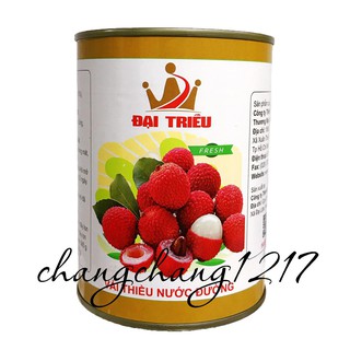 Vải Thiều Ngâm Đại Triều Đóng Lon 565gr