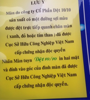 Màn tuyn dệt 10/10 màu trắng, ko cửa