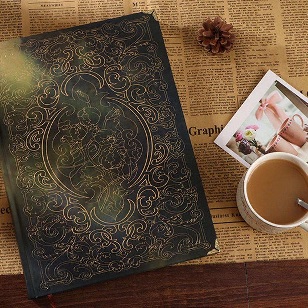 Sổ Tay Nhật Ký Sáng Tạo Phong Cách Châu Âu Cổ Điển Nhiều Màu Sắc