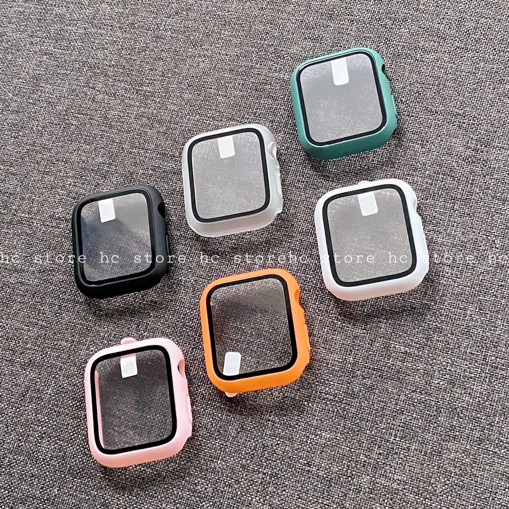 Ốp Apple Watch Silicon kính cường lực bảo vệ màn hình đồng hồ thông minh T500+Plus,HW12,HW22 Pro,..đủ size 38/40/42/44mm