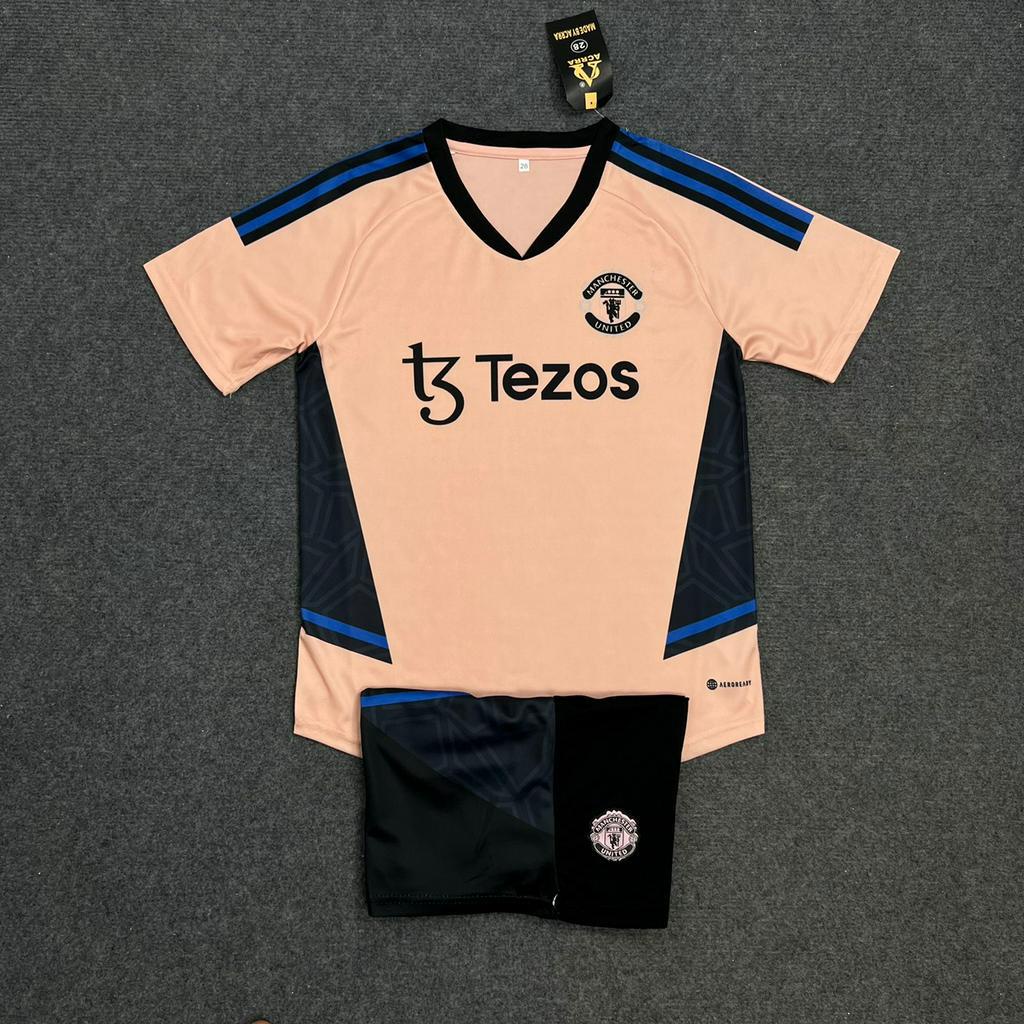 ÁO QUẦN BÓNG ĐÁ TRẺ EM CLB MANCHESTER UNITED-VẢI MÈ KIM THÁI CAO CẤP