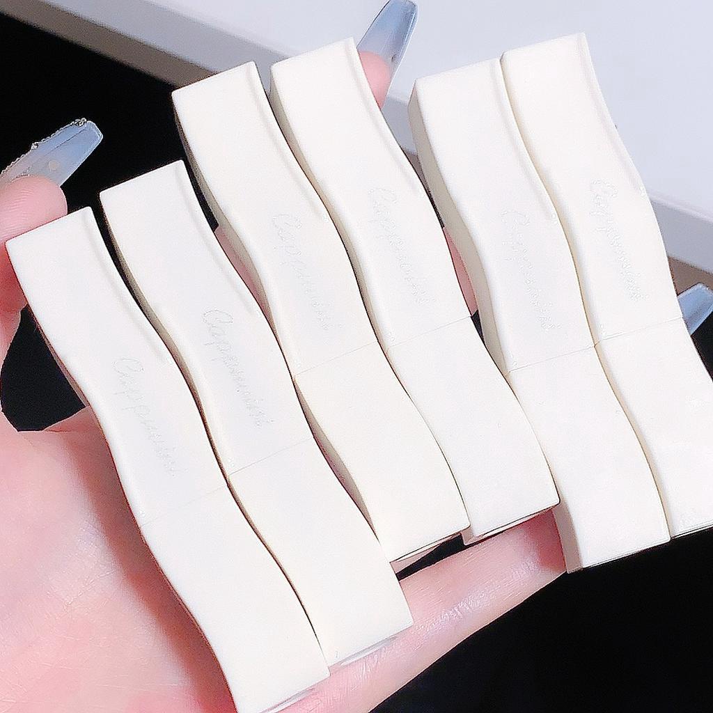 Son Môi Cappuvini trắng lông vũ son bóng chất rắn son bóng dưỡng ẩmkết xuất màu son môi