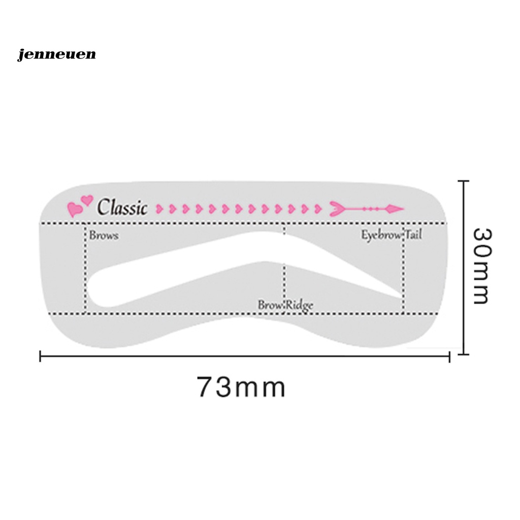 [Hàng mới về] Bộ khuôn kẻ lông mày siêu mỏng nhiều kiểu dáng khác nhau dành cho nữ