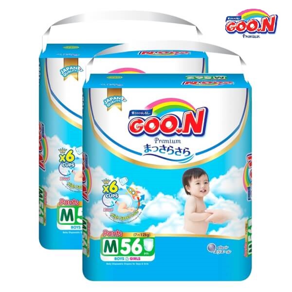 [SET 2 BỊCH] Tã dán/quần Goo.N Premium NB70 / S64 / M60 / L50 / XL46 / M56 / L46 / XL42 / XXL36 / XXXL26