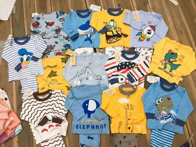 Sét quần áo thu đông hình ngộ nghĩnh cho bé