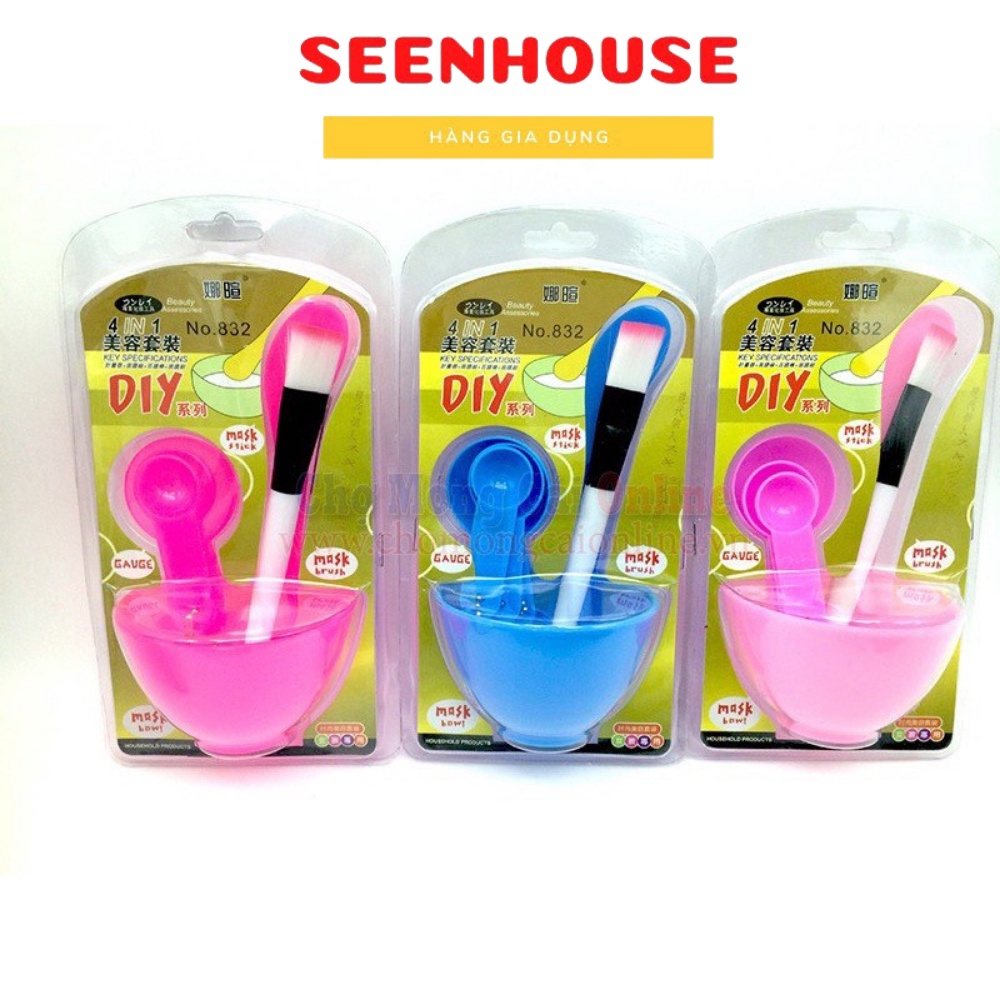 Bộ bát chén trộn mặt nạ 6 chi tiết