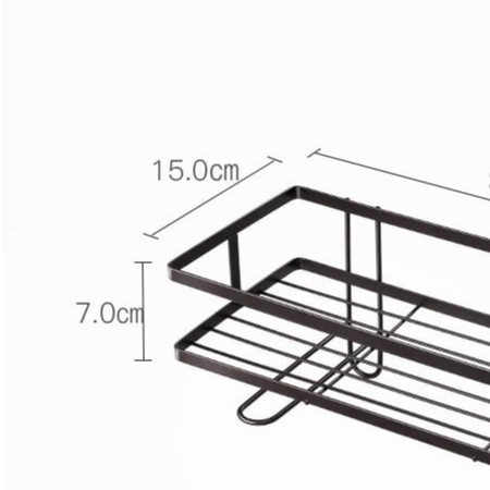 KỆ SẮT DỰA TƯỜNG THÔNG MINH KỆ ĐỂ ĐỒ TRÊN TOILET PHỦ SƠN TĨNH ĐIỆN ĐEN