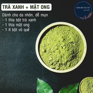 Bột Trà Xanh Nguyên Chất Sáng Da Handmade