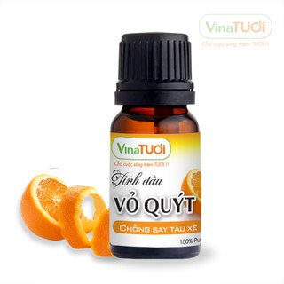 Tinh Dầu Vỏ Quýt Nguyên Chất Vina Tươi 10ml - Chống Say Xe
