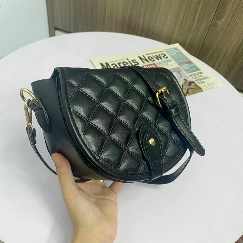 Túi Đeo Chéo Trần Trám Dáng bầu siêu xinh