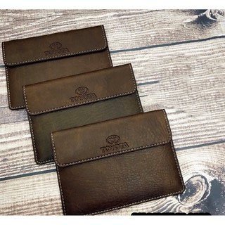 Ví da Honda, Hyundai, Kia, Toyta  logo theo xe dành cho ô tô đựng giấy tờ bỏ bên trong bảo vệ