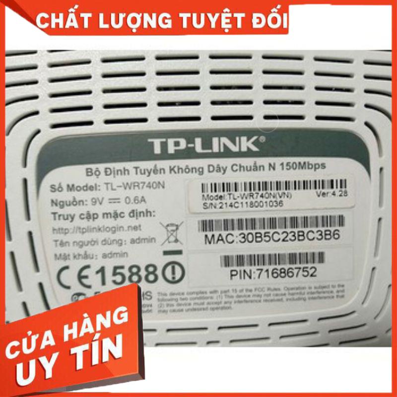 BỘ PHÁT WIFI TPLINK 740N MODEM WIFI ROUTER TP-LINK TL-WR740N CHÍNH HÃNG CỤC PHÁT WIFI THU SÓNG WIFI REPEATER TP LINK 740