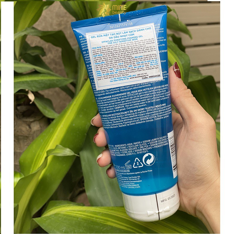 [CHÍNH HÃNG]Gel rửa mặt tạo bọt làm sạch da dành cho da dầu nhạy cảm La Roche-Posay Effaclar Purifying Foaming Gel 200ml | BigBuy360 - bigbuy360.vn