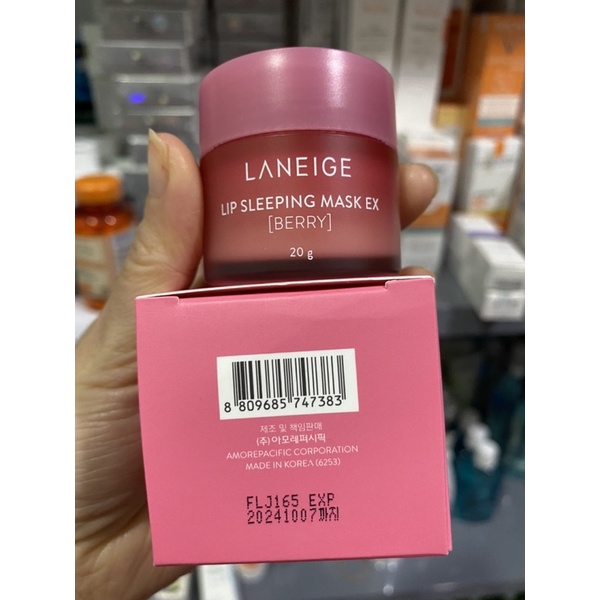 Mặt Nạ Ngủ Dưỡng Môi Laneige Lip Sleeping Mask Mùi Berry - Màu Hồng 20g