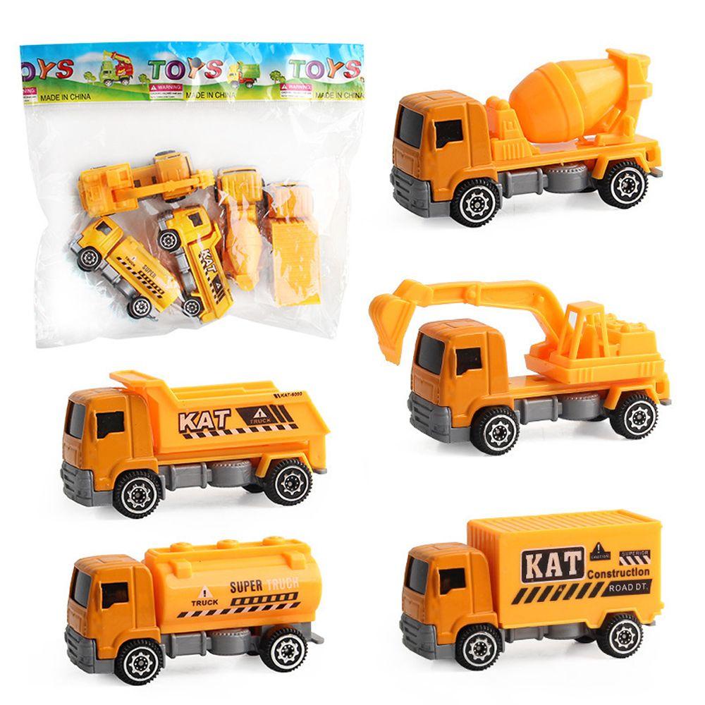 Bộ Đồ Chơi Xe Công Trường Mini Bằng Hợp Kim Dành Cho Trẻ Em