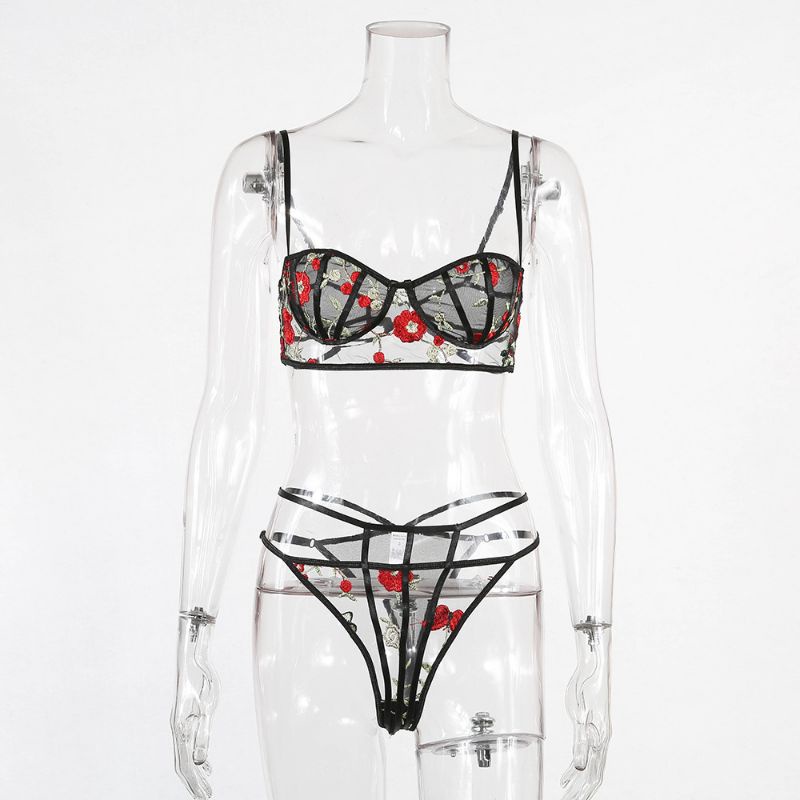 Set đồ lót thêu hoa phong cách Âu Mỹ siêu gợi cảm sexy (có sẵn) | BigBuy360 - bigbuy360.vn