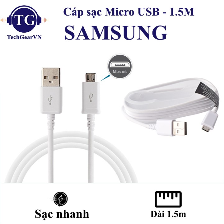 Cáp sạc Micro Samsung 1.5m zin chính hãng