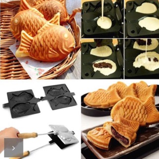Khuôn nướng bánh cá Taiyaki Nhật Bản chống dính cao cấp
