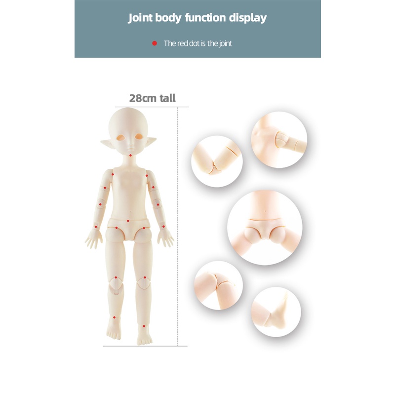 Búp Bê BJD 30CM Xinh Xắn Thời Trang Tỉ Lệ 1/6