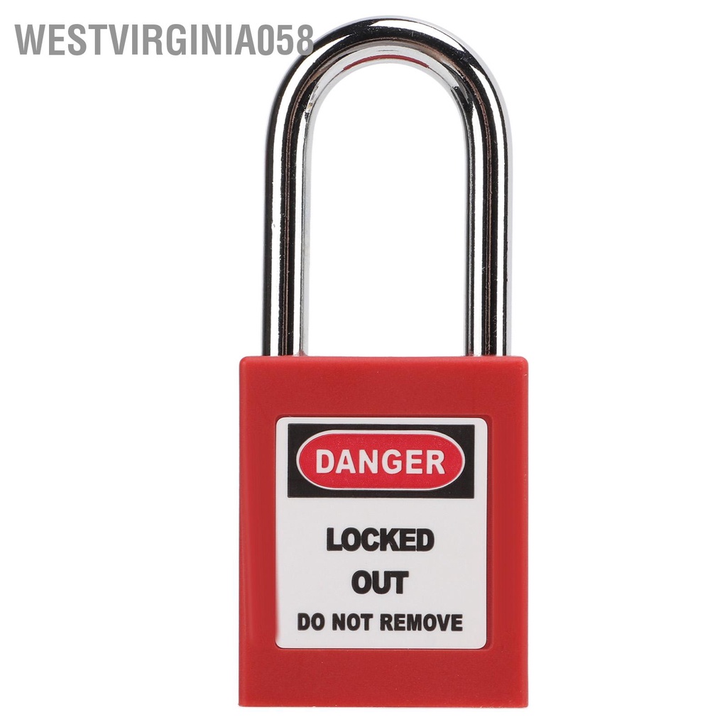Westvirginia058 25mm / 0.98in Lockout Tagout Hasp 6 lỗ Khóa bảo mật với ổ khóa 38mm 1.5in cho công nghiệp
