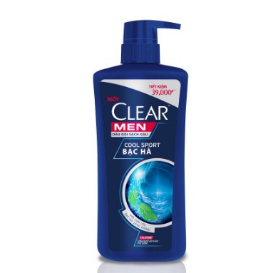 Dầu gội Clear Men 650g bạc hà