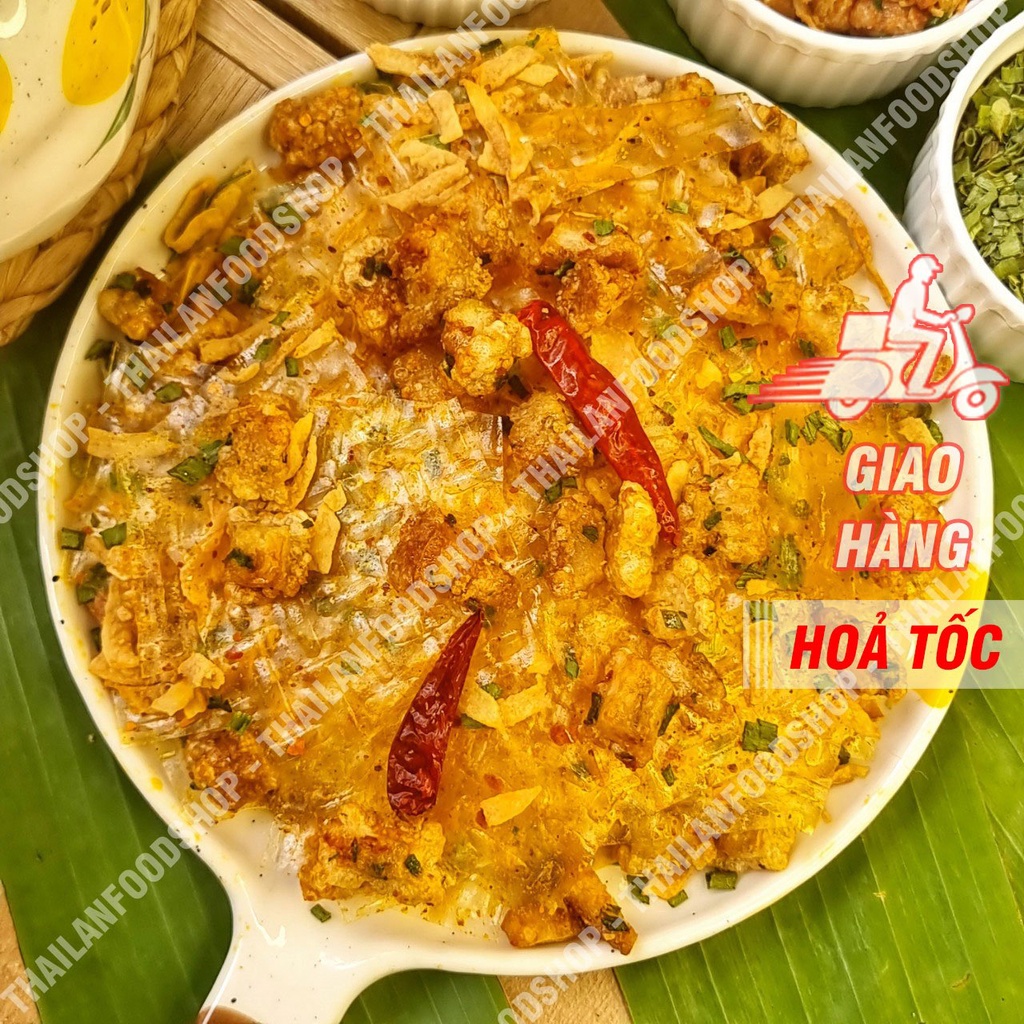 Bánh Tráng Sate Tóp Mỡ - Xâu 10 Gói
