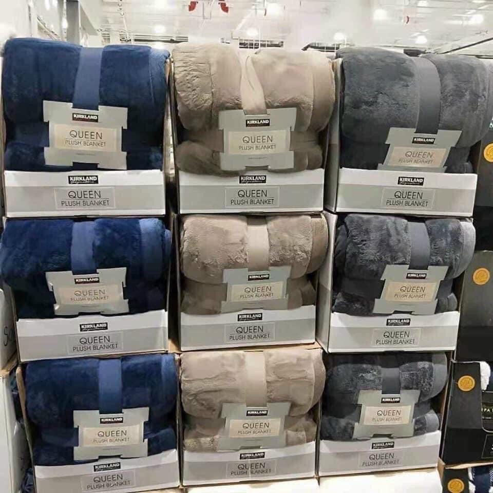 CHĂN LÔNG CỪU KIRLAND Mỹ Kirkland - Chăn lông cao cấp KirkLand Plush Blanket King 100% polyeste