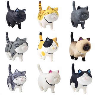 Combo 09 Mô Hình Chú Mèo Kawaii Đáng Yêu - Cao 4cm