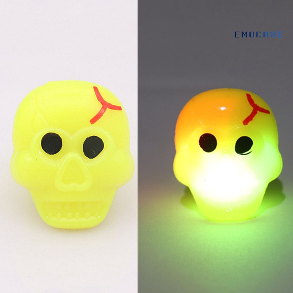 Nhẫn Đèn LED Họa Tiết Hoạt Hình Phong Cách Halloween