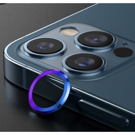Viền nhôm chụp dán bảo vệ xung quanh cụm camera iphone 12promax,11,xsmax,x,xr,7p,8p,6p