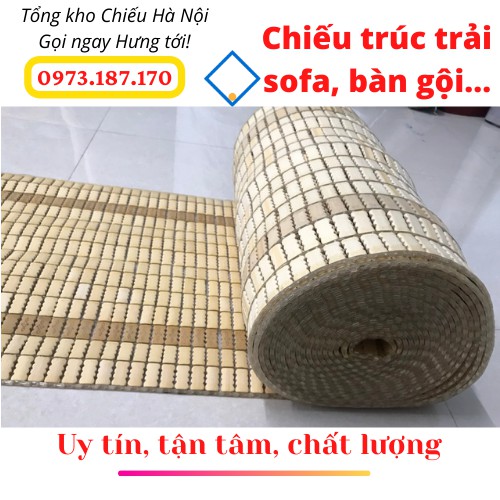 Chiếu trúc trải sofa, chiếu trúc hạt trải spa, bàn gội loại cắt mét