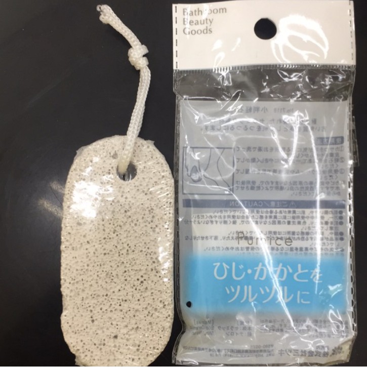 Đá chà gót chân, dụng cụ chà gót chân có tay cầm Nhật Bản - Kokubo