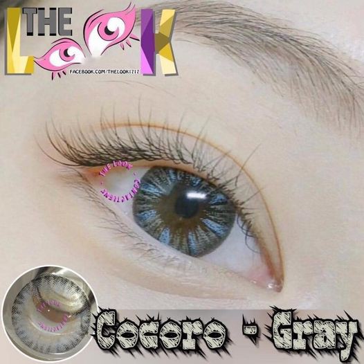 CONTACT LENS MÀU GRAY - XÁM XANH - TÂY NHẸ - GIÃN VỪA - CÓ ĐỘ