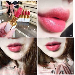 SON TOM FORD vỏ trắng màu 07 PARADISO - hồng san hô