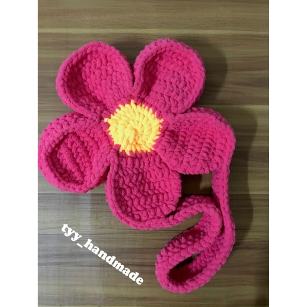 Túi len hoa cúc  có ảnh thật