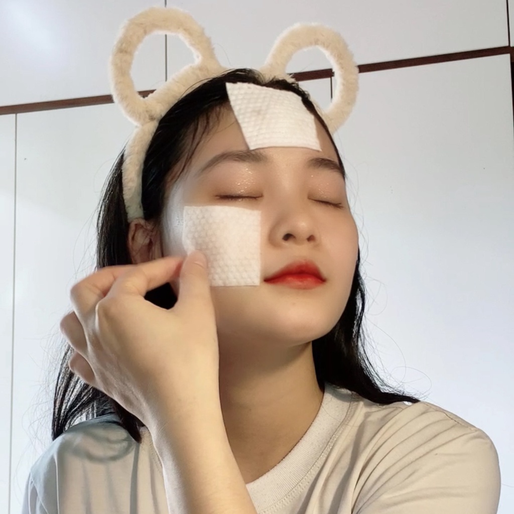 Khăn mặt khô Top gia dùng 1 lần, khăn mặt rút siêu mềm mịn, an toàn cho da