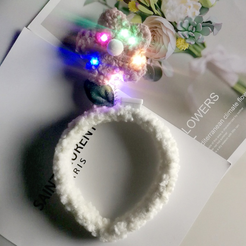 Băng Đô Bông Hoa Hoạt Hình Phát Sáng Dành Cho Nữ