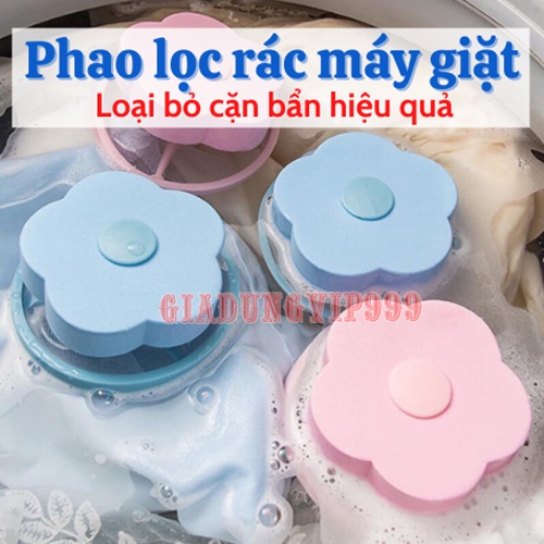 Phao lọc cặn máy giặt SALE Túi lọc rác máy giặt thông minh lọc cặn bẩn gom rác lồng máy nhỏ gọn giá rẻ hình bông hoa