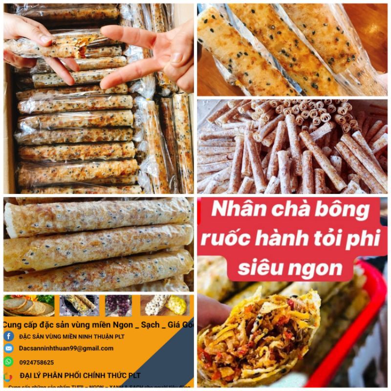 [HOT!!] 10 Cái Bánh tráng nướng mắm ruốc cuộn chà bông | BigBuy360 - bigbuy360.vn