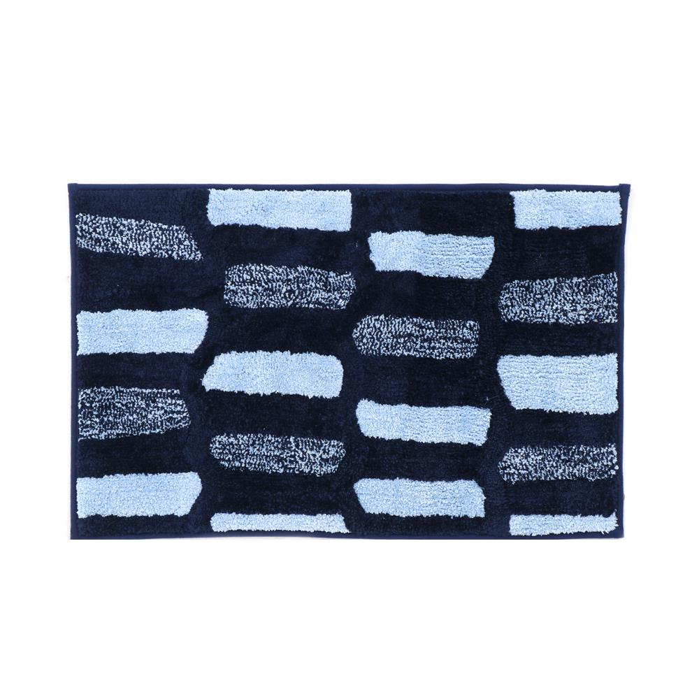 HomeBase HLS Thảm lótsàn lau chân phòng tắm Microfiber chống trượt Thái Lan W45xH70xD1,5 màu xanh dương